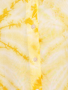 Camisa Ligera de Mezcla de Algodón para Mujer, Ropa de Verano, Blusa Amarilla con Estampado al Mejor Precio por Exportador - Product Image 2