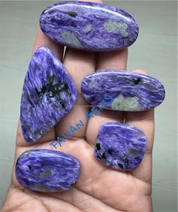 Natural Charoite Loose Gemstone Cabochon Polished Mix Shape All Size <b>Crystal</b> Pendant for Jewellery Making - Product Image 1