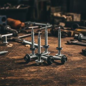 Tornillo Autoperforante de Cabeza Hexagonal Modelo PDC 12, Acero al Carbono Clase 4.8 6.8, Rosca Gruesa Zincada/Galvanizada, Arandela EPDM en Pulgadas - Product Image 1