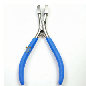 Pinzas de Acero Inoxidable para Remover Extensiones de Cabello, Recubrimiento Plateado, Mango Morado, para Anillos Micro, Anillos Nano, Pegamento de Queratina - Product Image 1