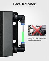 Tanque de Expansión Universal de 1L para Refrigerante, Negro, con Diseño a Prueba de Fugas y Fácil Instalación