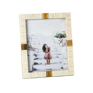 AMGE AMB0740 Handmade Rectangular Bone Picture <b>Frame</b> with Unique Inlay Design 4X6/<b>5X7</b>/8X10 Sizes for Home Wall Decor & Gift Idea - Product Image 1