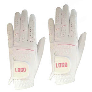 Leather golf gloves customize logo customize color customize size high quality product sheep skin strap closure - Product Image 3