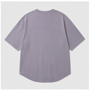 Custom Lavender Grey Bamboo Cotton <b>Curved</b> <b>Hem</b> <b>Mens</b> Oversized Short Sleeve <b>T</b>-<b>Shirt</b> MTS-OVR-0042 - Product Image 2