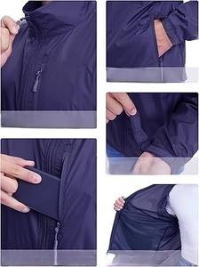 Chaqueta Cortavientos Impermeable y Transpirable de Invierno con Cuello Alto Delgado Estilo Urbano para Hombre y Mujer, con Logotipo y Color Personalizados - Product Image 3