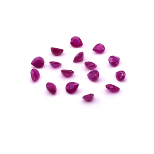 Perles de rubis naturels africains non traités, calibrées 6x7mm, pierres précieuses de rubis naturelles facettées pour la fabrication de bijoux, prêtes à l'emploi - Product Image 6