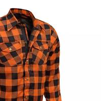 Chemise en flanelle de moto unisexe 2026, imperméable, 100 % coton respirant, manches longues, protection CE niveau 2, vente en gros de haute qualité