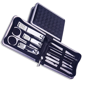 Luxury Stainless Steel Manicure <b>Pedicure</b> Nail Grooming Kit Silver Plated <b>Tools</b> for Men Women Custom Logo Professional - Product Image 1