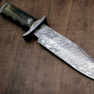 Couteau de chasse à lame fixe personnalisé, équipement de survie en plein air, équipement de camping, construction robuste et durable, OEM ODM en gros - Product Image 1