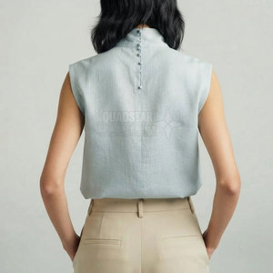 Oferta Especial: Blusas para Mujer de Alta Resistencia, Cómodas, de Alto Rendimiento, Casuales, con Logotipo Frontal Simple, 100% Algodón - Product Image 2