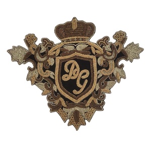 Best Design Custom Handmade Embroidery Bullion Wire Badges High Quality 3D Embroidered Patches Safety <b>Pin</b> Canvas Fabric - Product Image 5