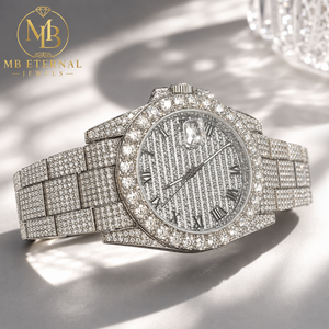 นาฬิกา MB ETERNAL Diamond ขนาด 41 มม. ตัวเรือนสี่เหลี่ยมทำจากสแตนเลสสตีลอัลลอยด์ ระบบอนาล็อก-ดิจิตอล ควอตซ์ หน้าปัดเลขโรมัน กระจกแซฟไฟร์ - Product Image 4