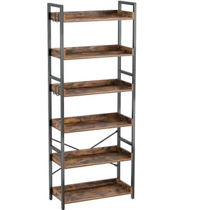 Organisateur de chaussures moderne en métal et bois, étagère à chaussures pour la maison, étagère à chaussures multi-niveaux en acier, support de rangement pour chaussures - Product Image 1