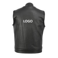Gilet de moto en cuir pour hommes STYLE PUNK BAD BOY, gilet en cuir à boucle personnalisée pour moto Style American rider Club