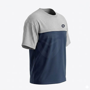 Camisetas cómodas para hombre con hombros caídos, tela transpirable, ideales para clima cálido, estilo casual. - Product Image 3