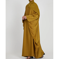 Robe Abaya Traditionnelle de Haute Qualité pour Femmes Musulmanes en Polyethersulfone Vintage à Manches Longues Maxi Abaya Respirante