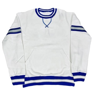 Sudadera con capucha de cuello redondo de alta calidad para hombre, sudadera térmica de invierno bordada de estilo universitario, forro polar de algodón y poliéster - Product Image 1