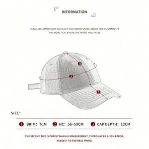 Casquette de baseball en daim vieilli uni pour homme, style football, avec logo personnalisé, pour hommes - Product Image 5