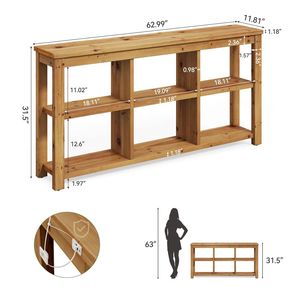 <b>Console</b> <b>Table</b> with <b>Storage</b> Space for Use As a Sofa <b>Table</b> Entrance <b>Table</b> or Foyer <b>Table</b> - Product Image 5