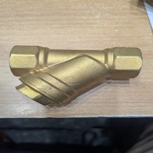 Vanne de filtration en laiton de précision type Y 3/4 pouce pour système d'eau, filtration de conduite, régulation de débit, raccord de plomberie - Product Image 3