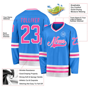 Maillots de hockey personnalisés style USA, vêtements d'équipe de hockey sur glace sur mesure, fabricant OEM - Product Image 2