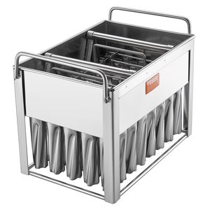 Commercial 40PCS Stainless Steel Cylindrical Ice Pop Moulds Ice Lolly Popsicle Moulds for Ice <b>Cream</b> <b>Maker</b> - Product Image 1