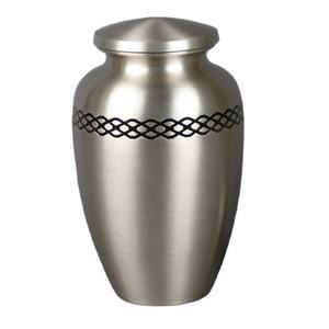 Urne de crémation en laiton nickelé, cendres funérailles, qualité supérieure, décorative, meilleure vente, stockage des cendres humaines - Product Image 1
