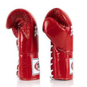 Guantes de cuero genuino de calidad superior de 12 oz para niños Guantes de kick boxing de colores personalizados con características de seguridad - Product Image 5