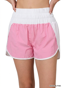Shorts coupe-vent pour femmes/Shorts coupe-vent 100% nylon et polyester pour femmes/Shorts légers de haute qualité à taille haute et coupe basse - Product Image 6