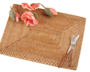 Rattan Placemats Handmade Woven <b>Table</b> <b>Mats</b> Natural Eco Friendly Dining Placemats Set Durable Kitchen Decor Wholesale Vietnam Sup - Product Image 1