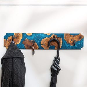 Vintage Style Wooden <b>Key</b> Holder <b>Wall</b> Organizer with Strong <b>Hooks</b> <b>for</b> <b>Keys</b> Mail Accessories and Home Decoration - Product Image 1