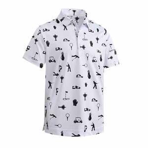 เสื้อโปโลเทนนิส พิคเคิลบอล กอล์ฟ ผู้ชาย แบบแห้งเร็ว ผลิตจากโพลีเอสเตอร์ รับผลิตเสื้อโปโลแบบขายส่ง พิมพ์ลายแบบซับลิเมชั่น - Product Image 4