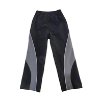 Ensemble de survêtement à capuche avec logo personnalisé et blocs de couleur pour homme – Veste coupe-vent à fermeture éclair intégrale et pantalon – Tenue de sport légère pour l'entraînement – OEM