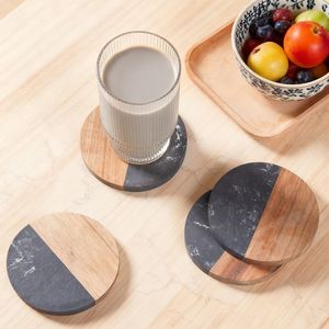 High quality Best Artisans Handmade Wooden Square Coaster Modern Design <b>Mats</b> For <b>Table</b> Decoration - Product Image 5