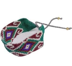 Multi Coloured Bead Handmade <b>Bracelet</b> <b>for</b> Girls Closely Knitted Intricate Design <b>Beaded</b> Ladies <b>Bracelet</b> - Product Image 1