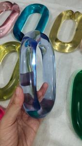 Chaîne en acrylique moderne personnalisée Accents muraux faits à la main en résine ornementale moderne suspendue pour la décoration intérieure Diwali Festival Ready - Product Image 2