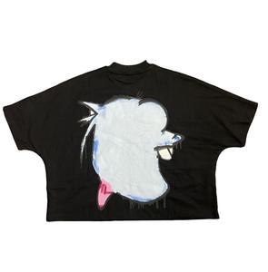 Camisetas de Algodón Oversize Unisex al por Mayor, Camisetas para Hombre con Estampado DTF, Camisetas Personalizadas con Hombros Caídos para Hombre - Product Image 5