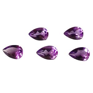 Piedra de corte facetado de tamaños calibrados de piedras preciosas sueltas con forma de pera amatista Africana natural del Fabricante Mayorista en línea - Product Image 2