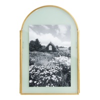 Toptan El Yapımı Vintage Altıgen Pirinç Mini Fotoğraf Çerçevesi Cam Panelli Duvara Asılan Sanat Dekorasyonu Cam Fotoğraf Çerçeveleri