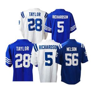 2025 Neue Saison American Football Trikots # 5 Anthony Richardson Colts Trikots, atmungsaktives Kurzarm-Design in Übergröße - Product Image 1