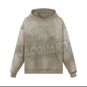 Sweat à capuche épais de qualité supérieure 100% coton, personnalisable avec logo, impression DTG, coupe oversize, molleton uni, unisexe - Product Image 1