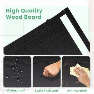 Espositore multifunzione a 5 ripiani per l'home Office e soggiorno libreria nera - Product Image 3