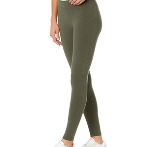 Leggings de yoga taille haute pour femmes, en spandex, sans couture, tricotés, longueur intégrale, avec poches, respirants, extensibles, vêtements de sport - Product Image 1