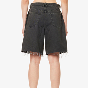 Shorts de Mezclilla Premium para Mujer, Ropa de Mezclilla Moderna y a la Moda para la Temporada de Verano, Shorts de Mezclilla de Cintura Alta con Lavado Suave para Mujer - Product Image 3