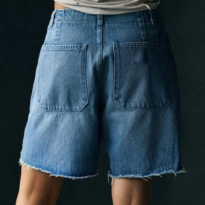 Vêtements décontractés pour les acheteurs en gros, prix d'usine avantageux avec logo, shorts en jean vintage 2026 pour femmes, confort moderne - Product Image 6