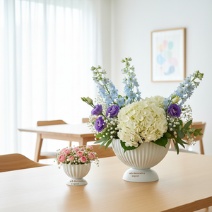 Moderno Florero de Acero Inoxidable Ecológico, Centro de Mesa Decorativo con Pedestal, Tazón para Centro de Mesa de Boda, Eventos y Fiestas - Product Image 4