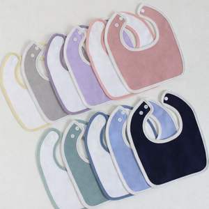 Juego de Baberos de Algodón para Bebé JALBEBE, Babero Suave para Bebés con Botón a Presión, Ajustable, Multicolor, Antibacterial y Lavable - Product Image 1