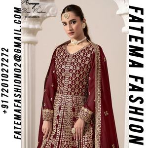 2024 Eid especial estilo pakistaní vestido colección púrpura indio tradicional Salwar traje con Dupatta para fiestas de boda - Product Image 2