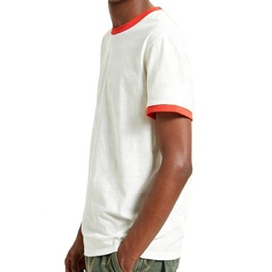 Camiseta de Manga Corta para Hombre, Corte Regular, con Ribete en Contraste, Color Azul Bebé - Product Image 2