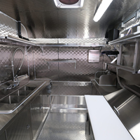 Camion de restauration mobile entièrement équipé en fibre de verre de 7 à 16 pieds à vendre – Remorque alimentaire pour glaces, bubble tea, matcha, café, gelato